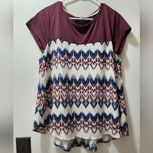 Chevron Striped Blouse